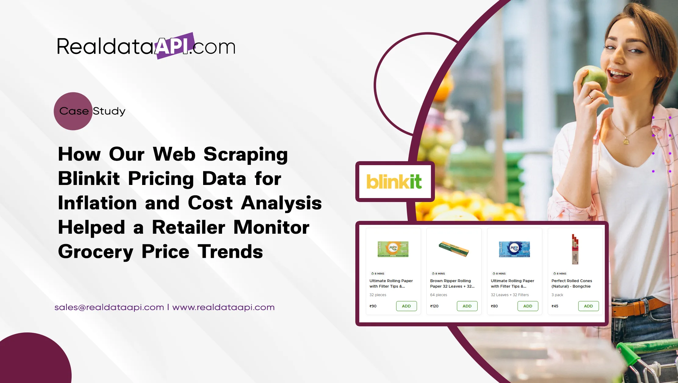 How Our Web Scraping Blinkit Pricing Data for Inflation and Cost Analysis Helped a Retailer Monitor Grocery Price Trends